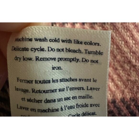 Faherty Legend Sweater Shirt Lolita Plaid Long Sleeve Button Down Small - FLAW - Picture 9 of 11